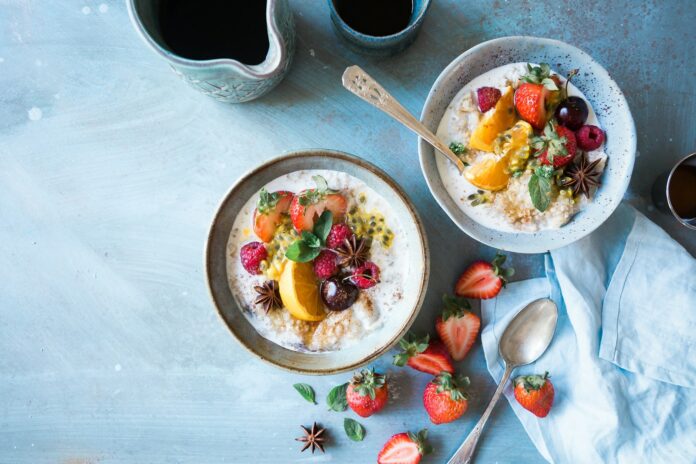 Photo by Brooke Lark two bowls of oatmeal with fruits