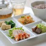 건강한 삶을 위한 필수 가이드! 실생활에서 쉽게 시작하는 단백질 식단 A white plate topped with different types of food